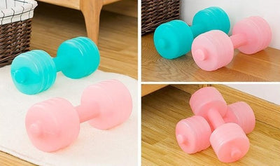 [2] water imported plastic irrigation water injection Japanese ladies fitness body dumbbells