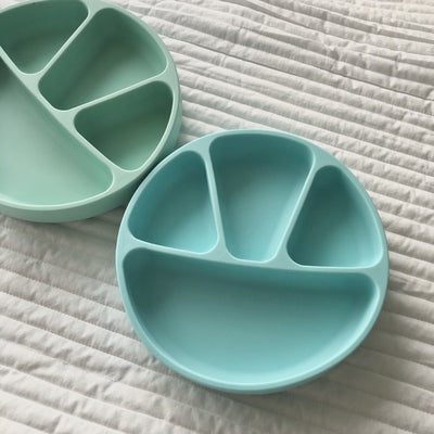 Silicone Dinner Plate Suction Cup Type Food Supplement Bowl With Lid