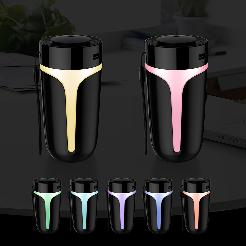 Air purification with humidifier in Bluetooth music car