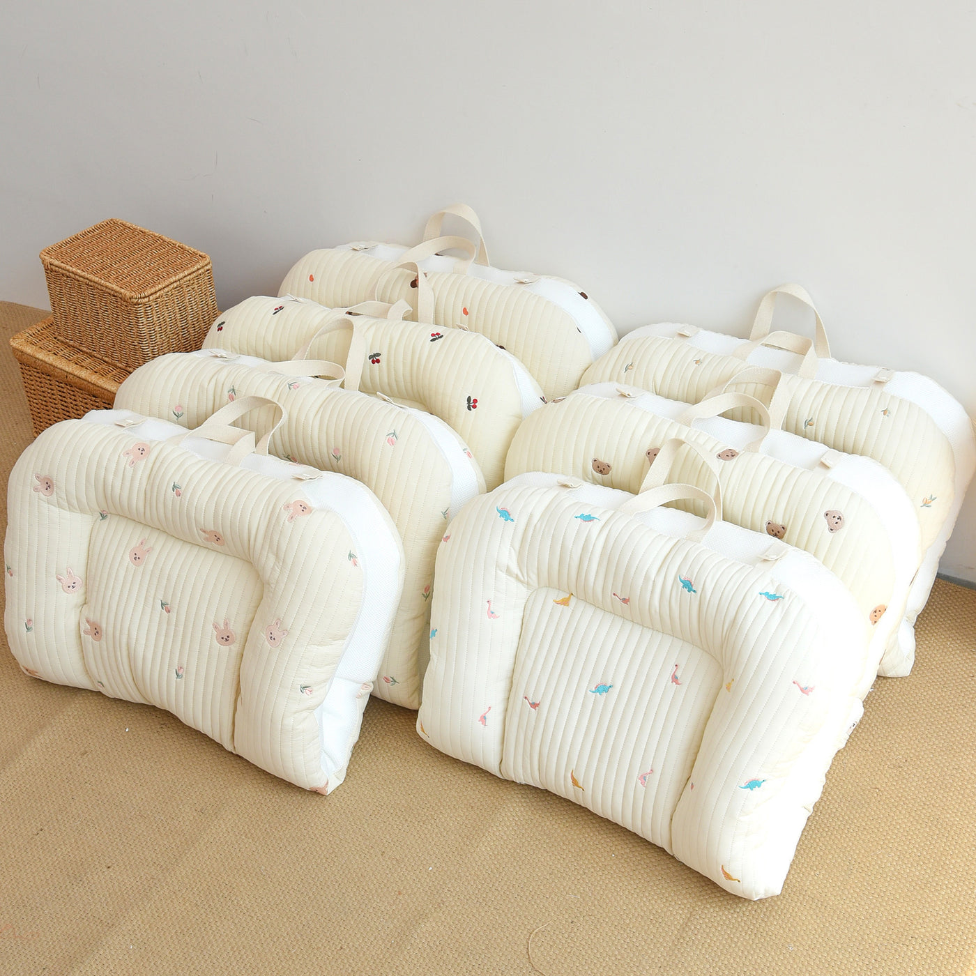 Newborn Pure Cotton Quilted Portable Reversible Mattress
