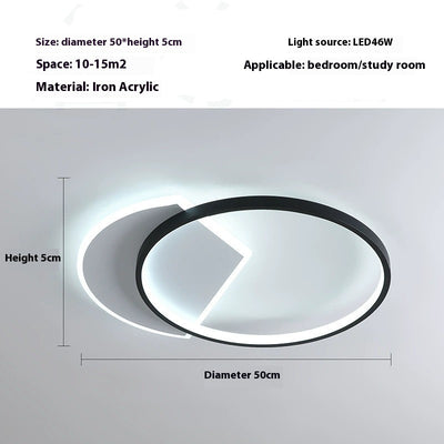 Simple Modern Led Ceiling Light Round Room